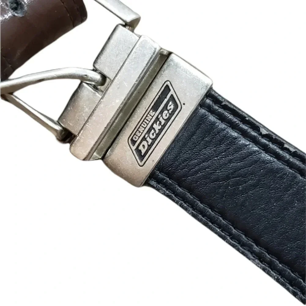 Dickies Black Leather Belt 36 - Picture 3 of 4